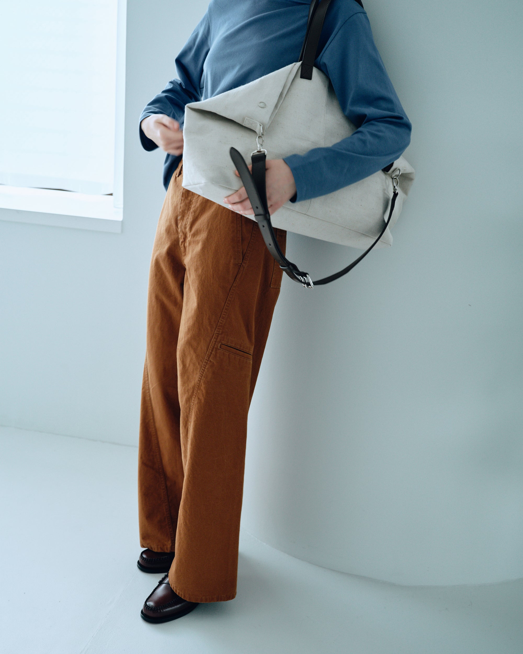 JUTE CANVAS TOTE BAG OFF