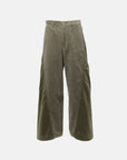 CORD TWIST WORK PANTS OLIVE