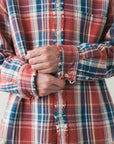 RAW EDGE CHECK SHIRT RED CHECK
