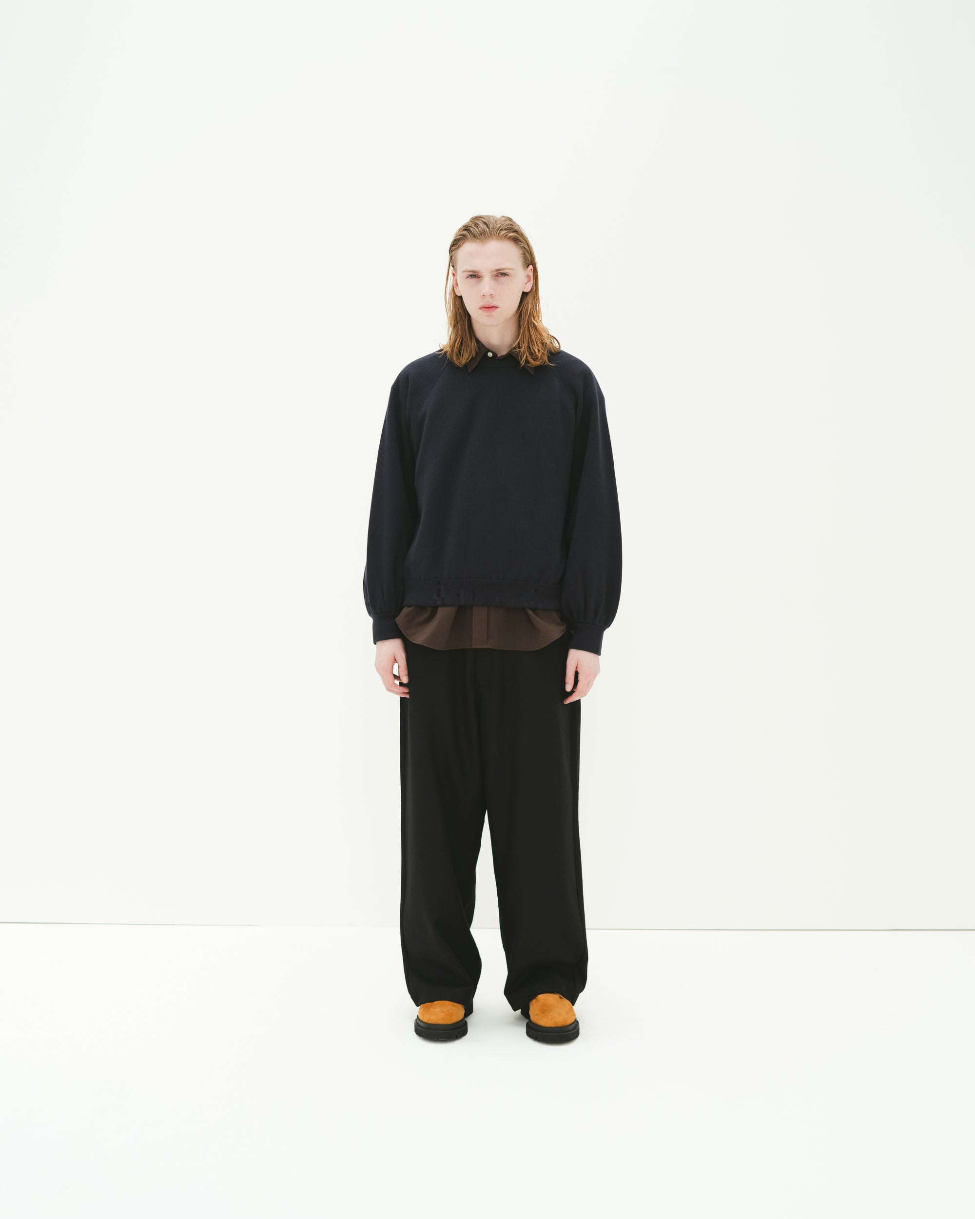 KNITTED CREW NECK NAVY