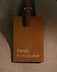 TRAVELER LEATHER TAG CAMEL