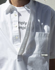 FLUX P/O HALF SLEEVE SHIRT WHITE