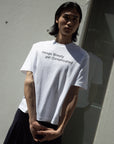 MESSAGE TEE WHITE