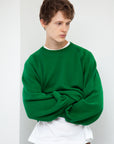 KNITTED CREW NECK GREEN