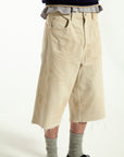 BF SELVEDGE JORTS BEIGE