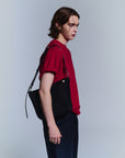 JUTE CANVAS MINI BAG BLACK