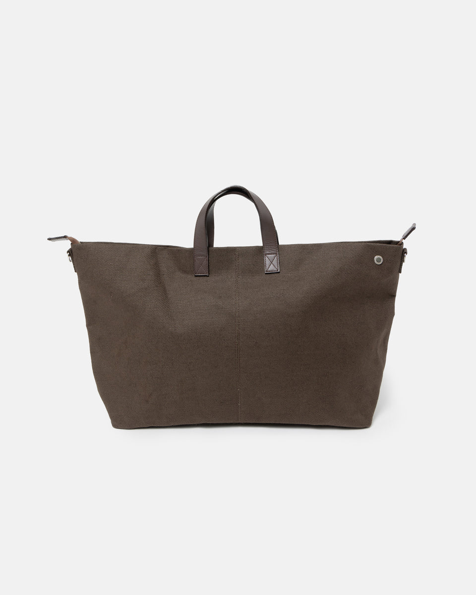 JUTE CANVAS TOTE BAG DK. BROWN – SimplyComplicated
