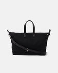 JUTE CANVAS TOTE BAG BLACK