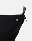 JUTE CANVAS TOTE BAG BLACK