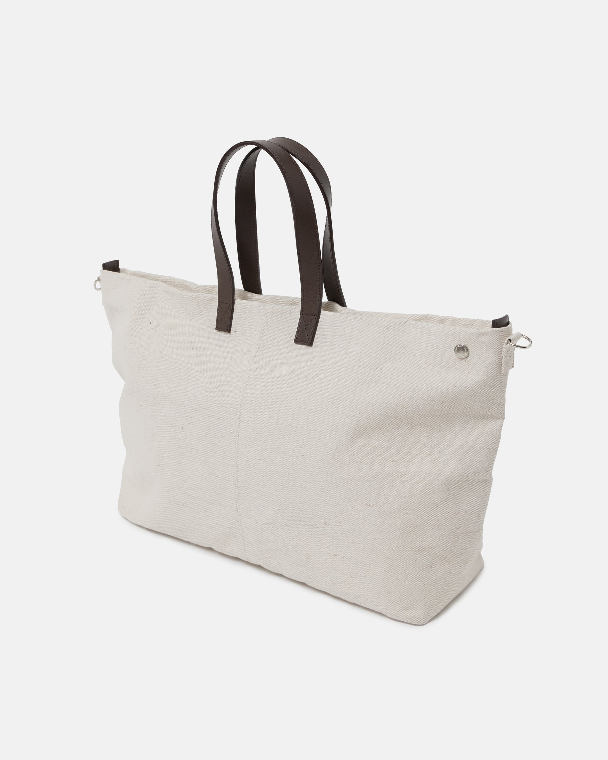 JUTE CANVAS TOTE BAG OFF