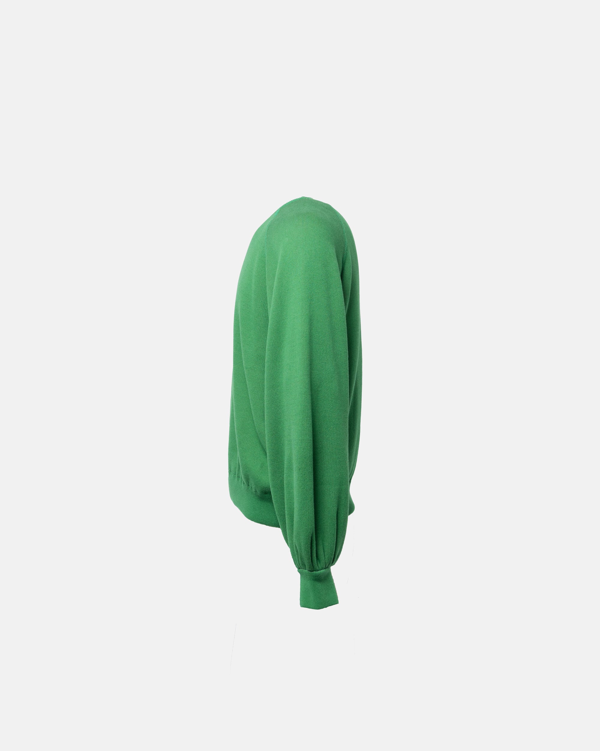 KNITTED CREW NECK GREEN