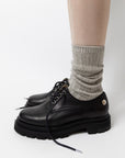 ORGANIC COTTON LOOSE RIB SOCKS LT.GREY