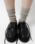 ORGANIC COTTON LOOSE RIB SOCKS LT.GREY