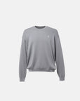 SCRIPT KNIT L/S TEE DARK GRAY