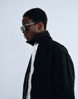 CHINO ZIP BLOUSON BLACK