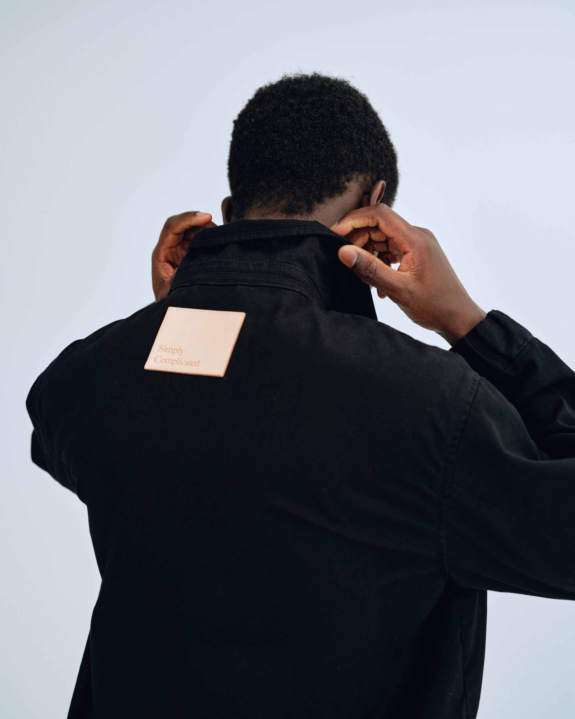 CHINO ZIP BLOUSON BLACK