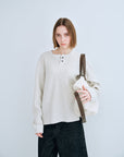 JUTE CANVAS TOTE BAG OFF