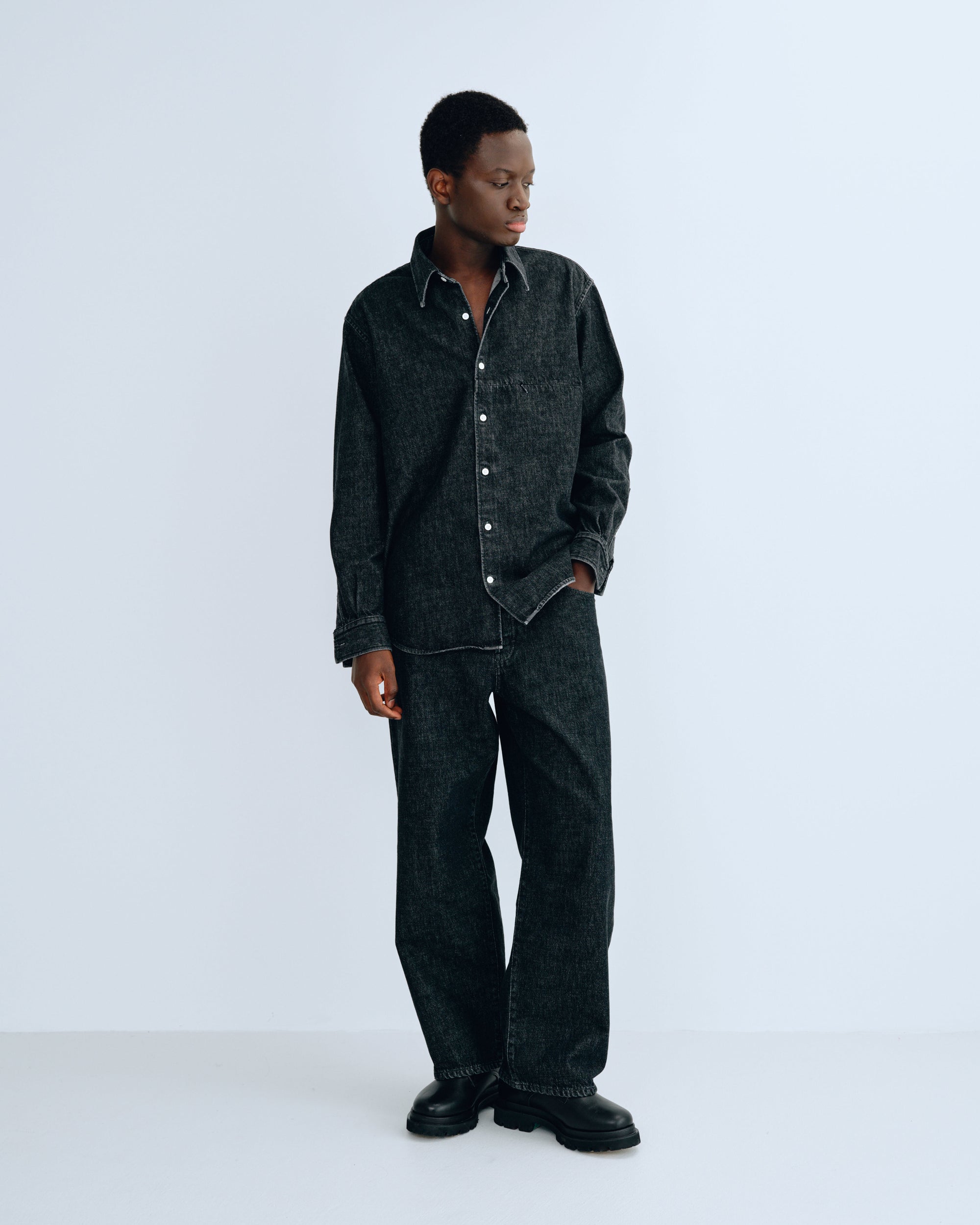 BF DENIM SHIRT BLACK