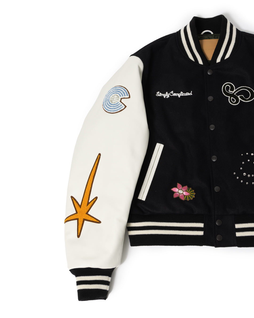 【simply complicated】 versity jacket サイズ3 シンプリーコンプリケイテッド SIMPLYCOMPLICATED MEMORIAL