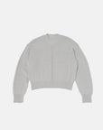 V NECK LIGHT KNIT SWEATER LT.GREY