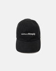 REVERSED LOGO 6 PANEL CAP BLACK
