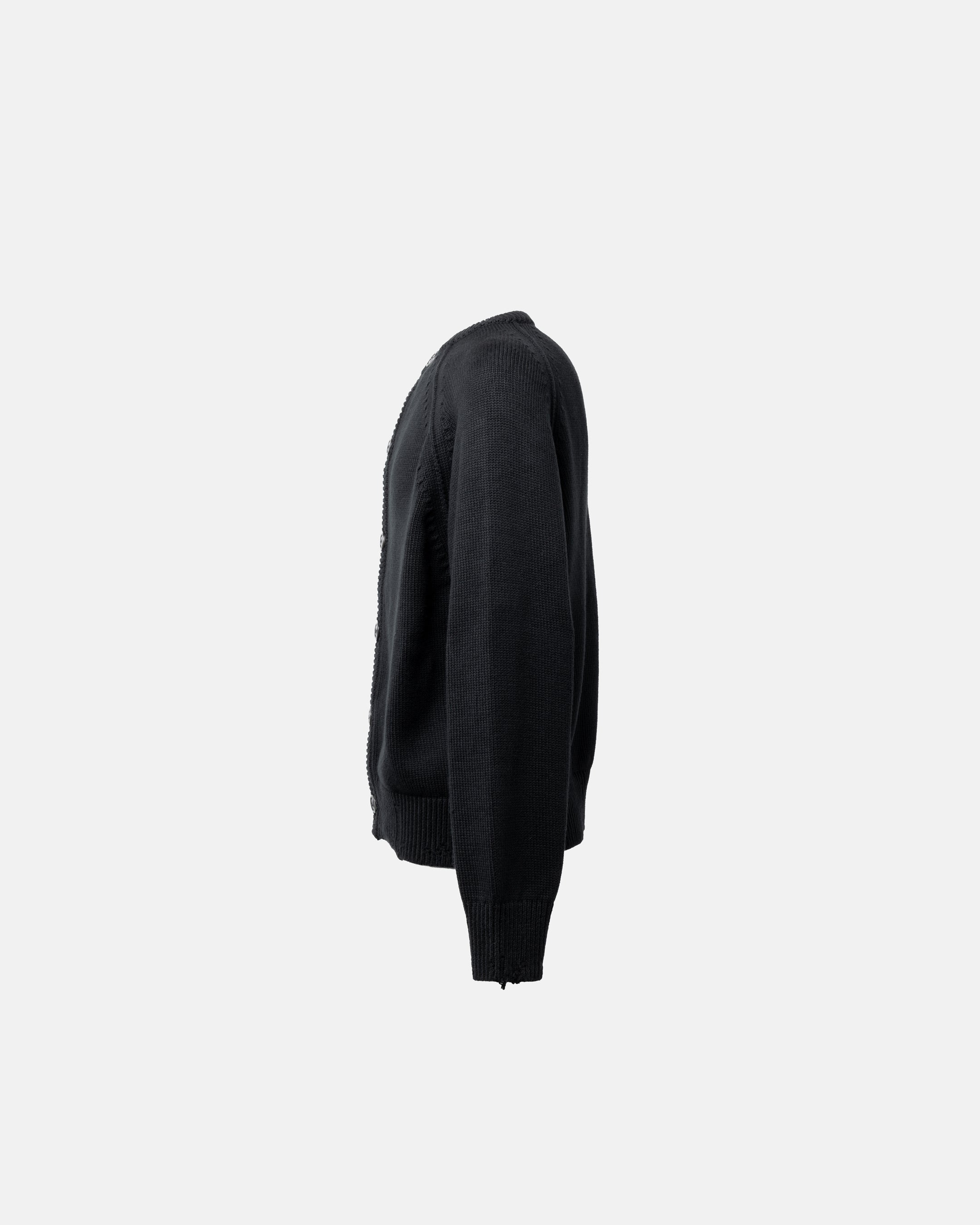 DISTRESSED COTTON CARDIGAN BLACK – SimplyComplicated