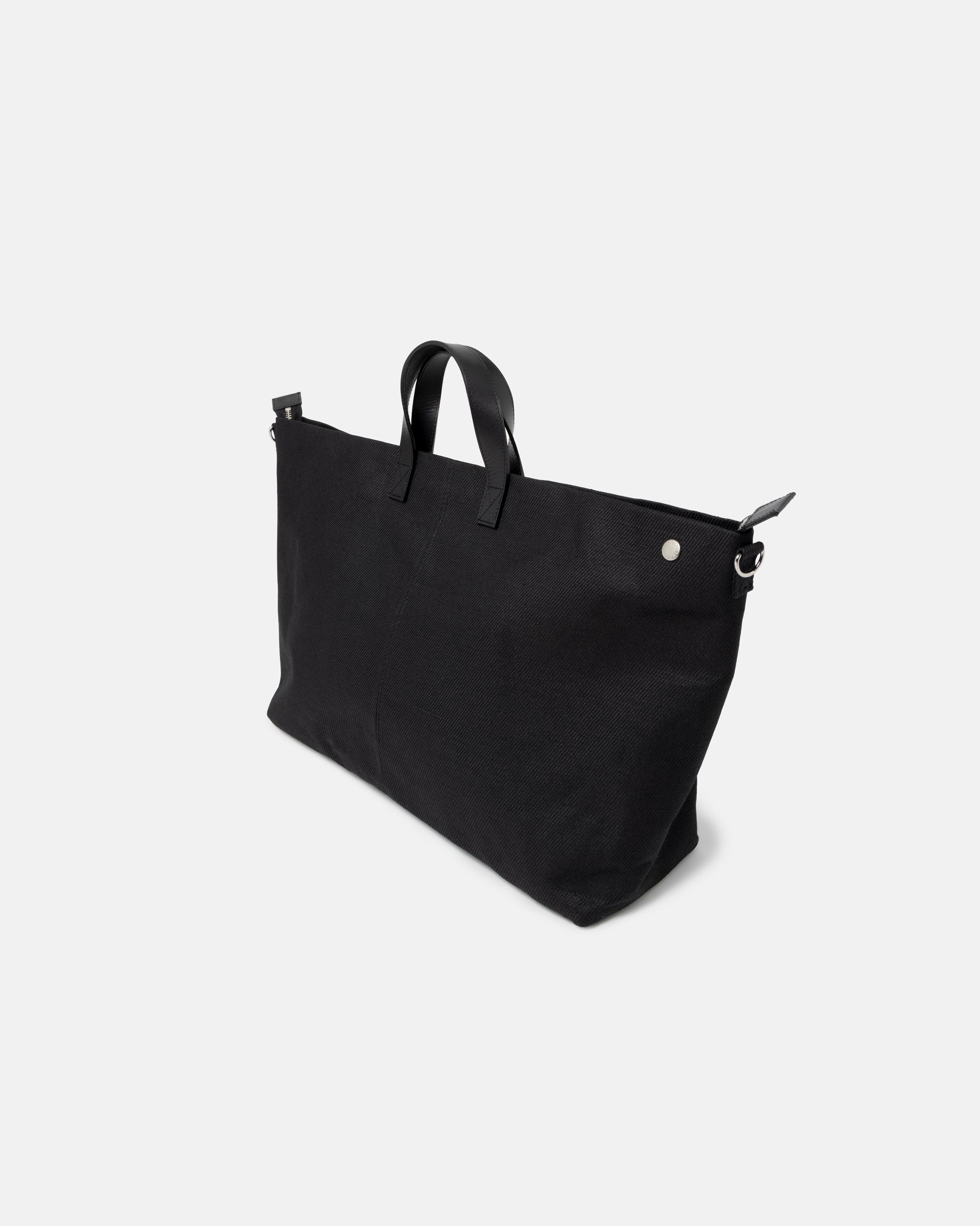 バッグ simply complecated JUTE CANVAS TOTE BAG JUTE CANVAS TOTE BAG BLACK – SimplyComplicated