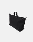 JUTE CANVAS TOTE BAG BLACK