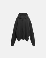 HONEYCOMB WAFFLE HOODIE BLACK