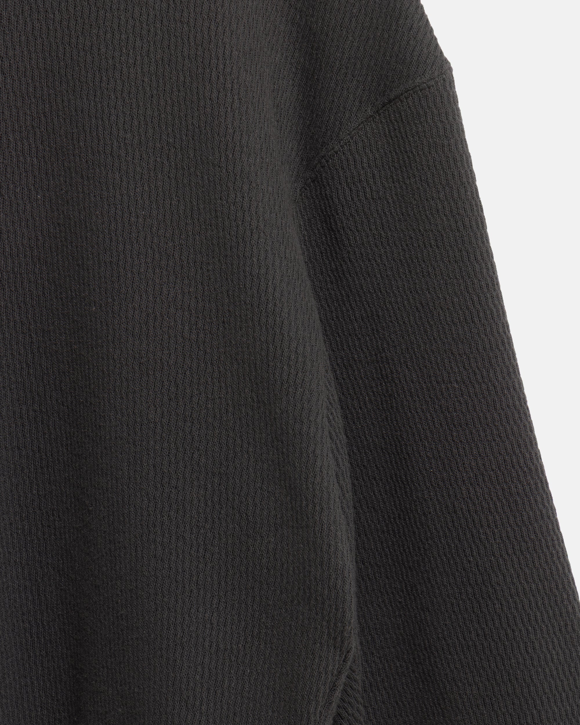 HONEYCOMB WAFFLE HOODIE BLACK