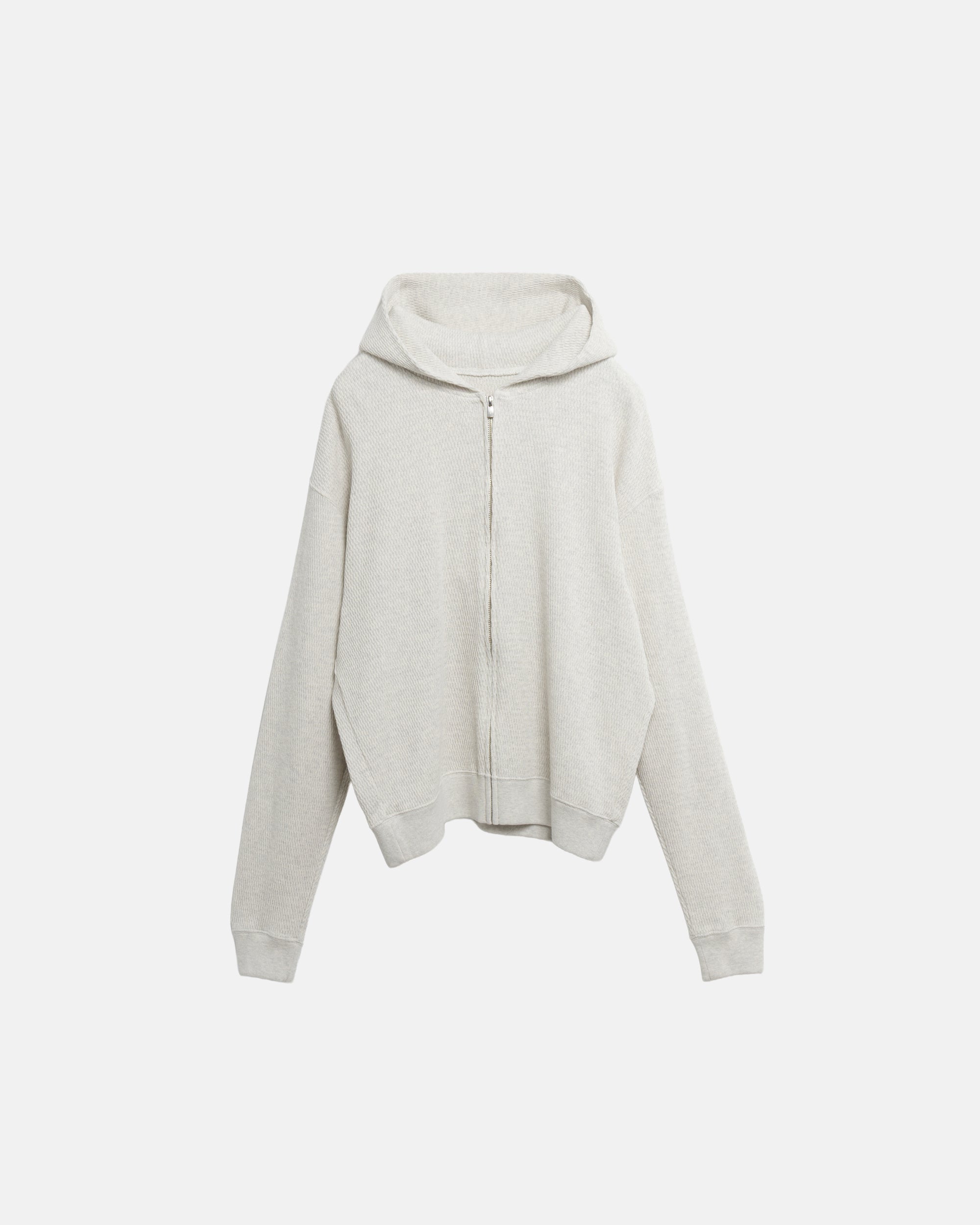 HONEYCOMB WAFFLE HOODIE OATMEAL