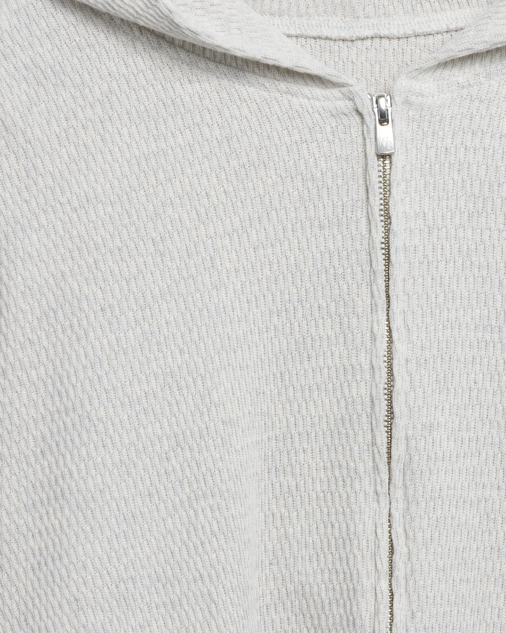 HONEYCOMB WAFFLE HOODIE OATMEAL