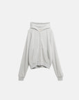 KNITTED ZIP HOODIE HEATHER