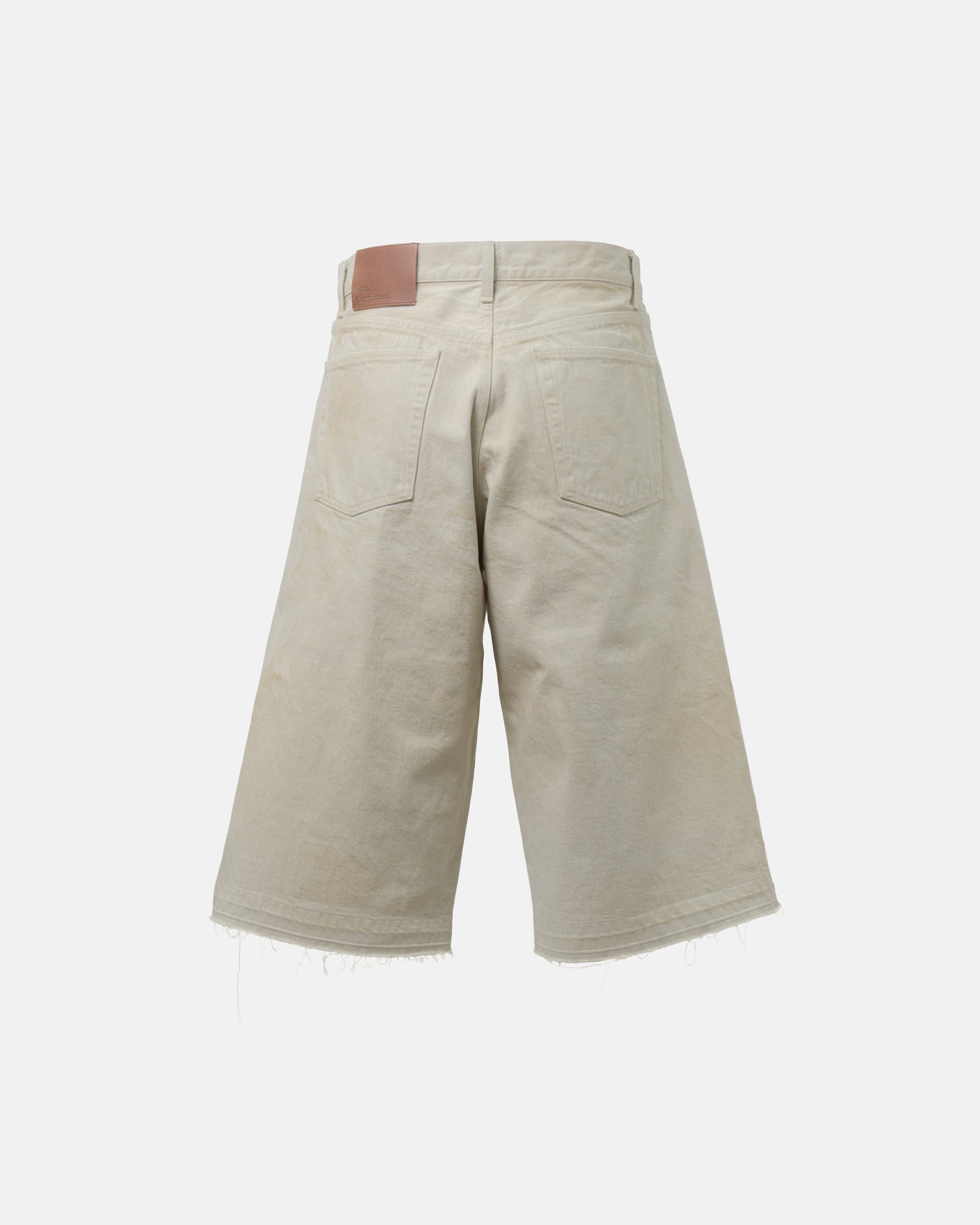 BF SELVEDGE JORTS BEIGE