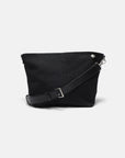 JUTE CANVAS MINI BAG  BLACK
