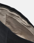 JUTE CANVAS MINI BAG  BLACK