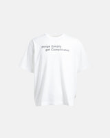 MESSAGE TEE WHITE
