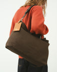 TRAVELER LEATHER TAG CAMEL