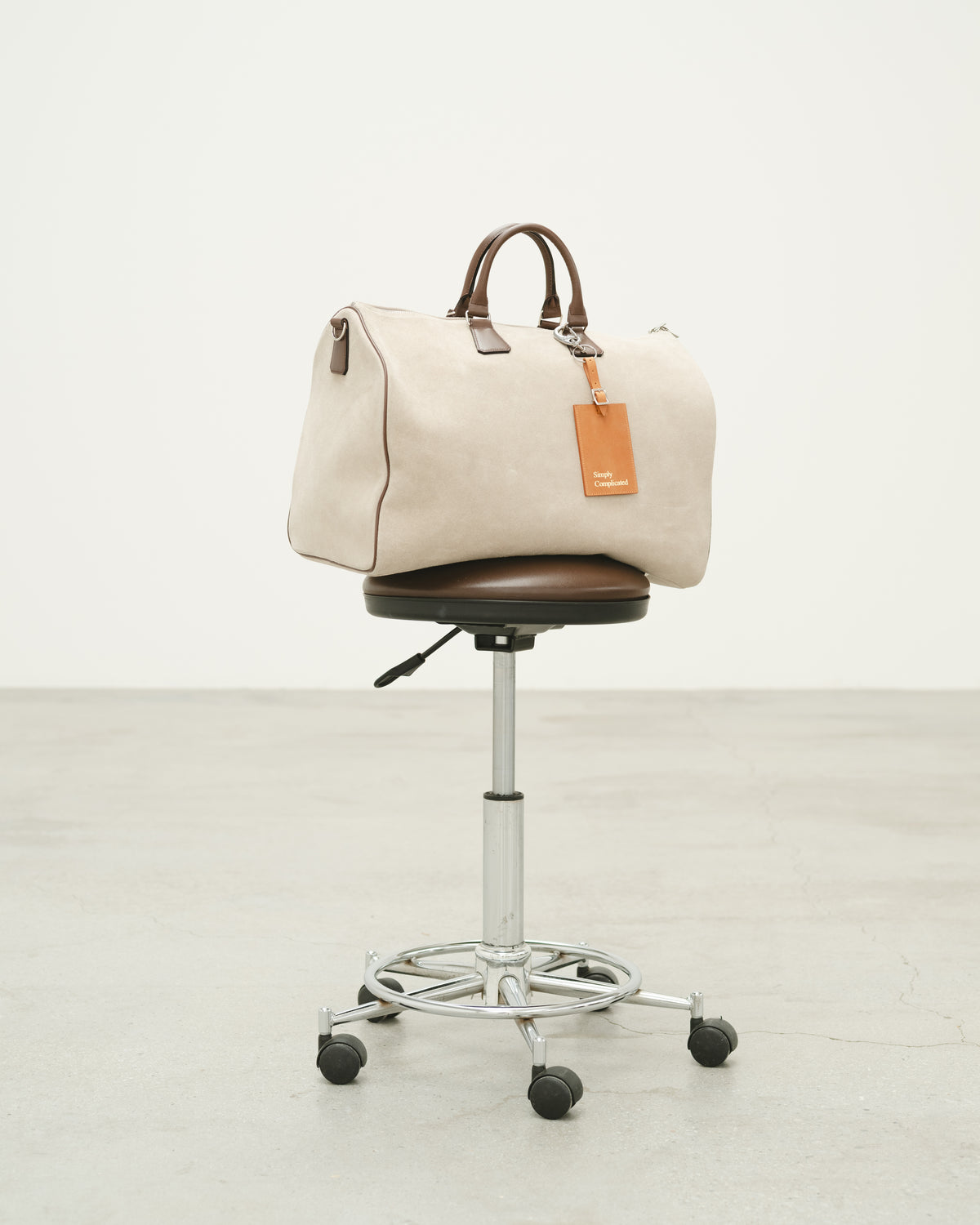 TRAVELER LEATHER TAG CAMEL
