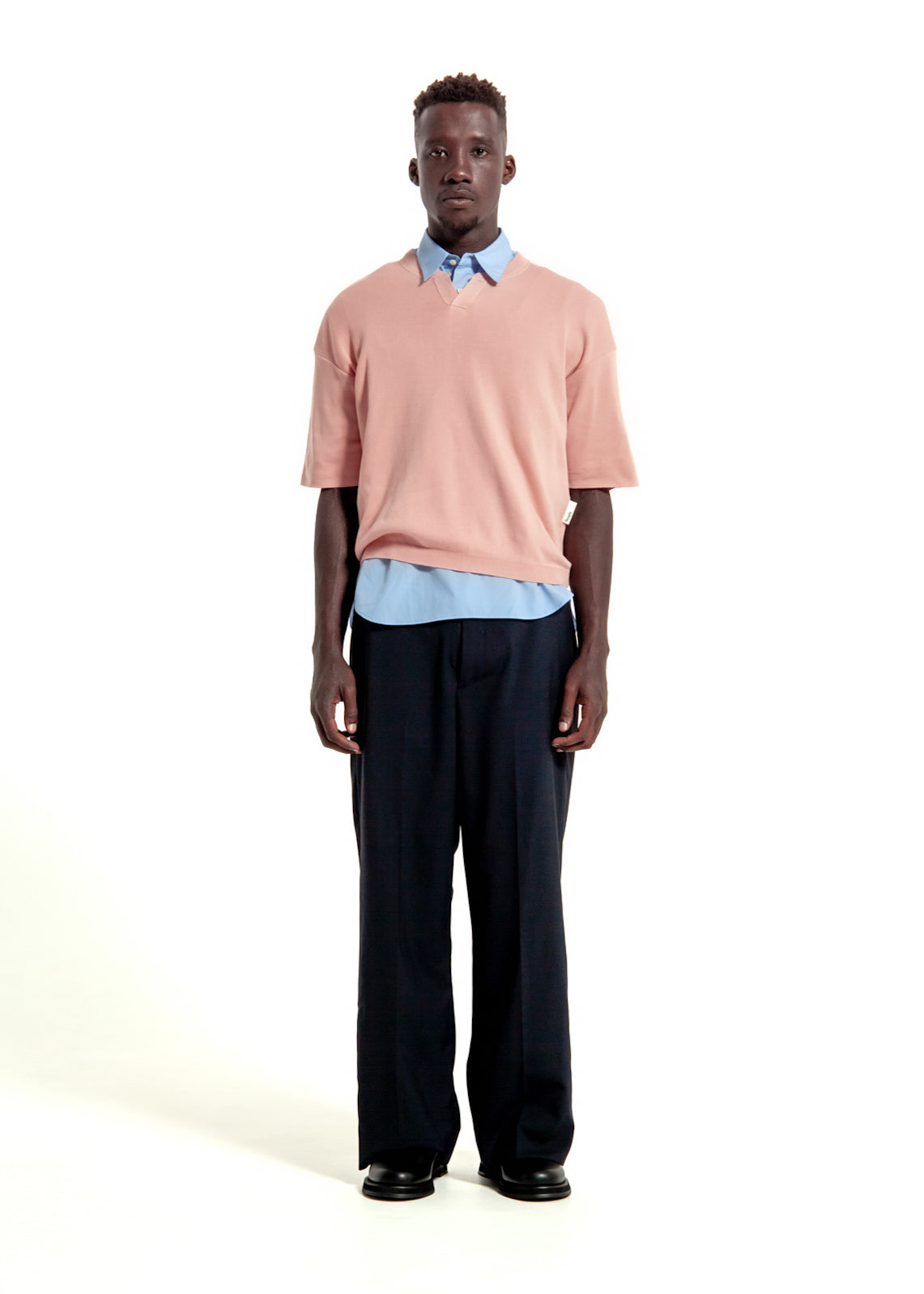 SPLIT S/S KNIT TEE LT.PINK – SimplyComplicated
