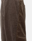 CORD TWIST WORK PANTS BROWN