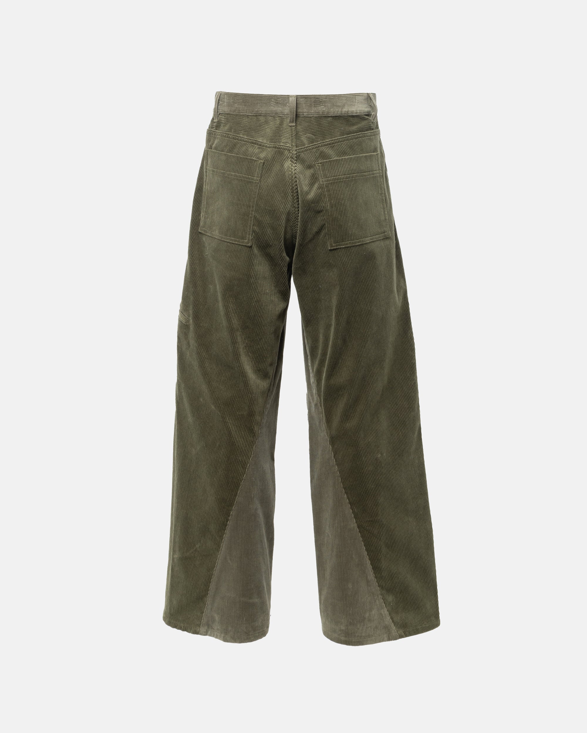 CORD TWIST WORK PANTS OLIVE