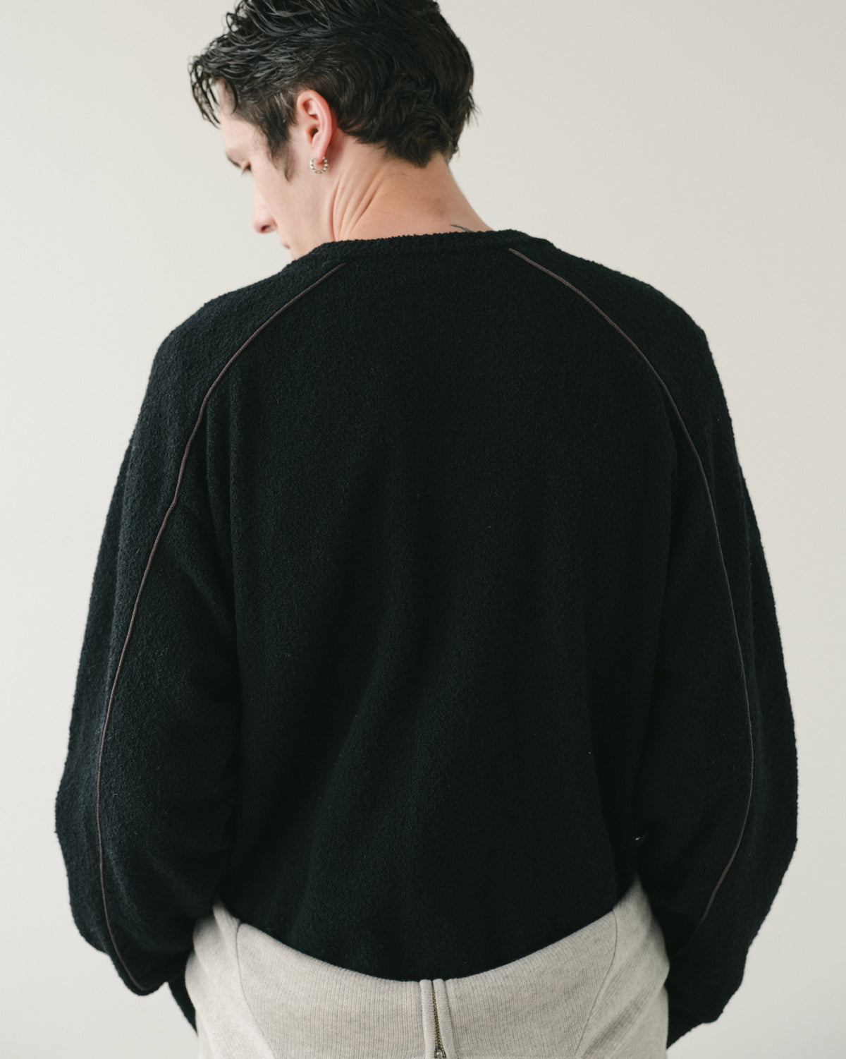 TRACK CREW DRIVERS KNIT BLACK