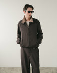 EVERYDAY VIRGIN WOOL SHIRT JACKET CHARCOAL
