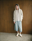HONEYCOMB WAFFLE HOODIE OATMEAL