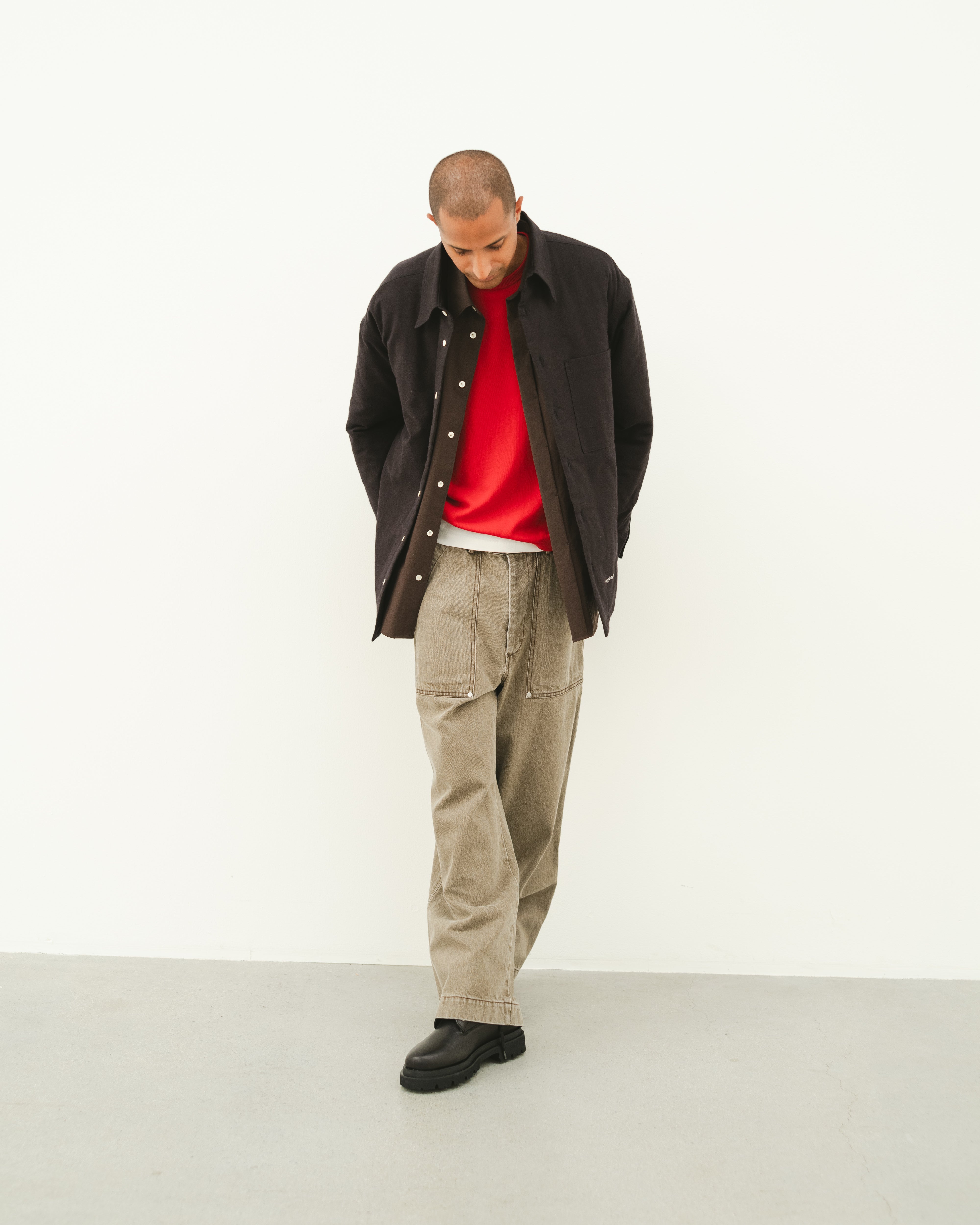 ジャケット・アウター Simply Complicated FLANNEL OVER SHIRT FLANNEL OVER SHIRT BLACK – SimplyComplicated