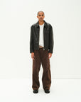 CORD TWIST WORK PANTS BROWN