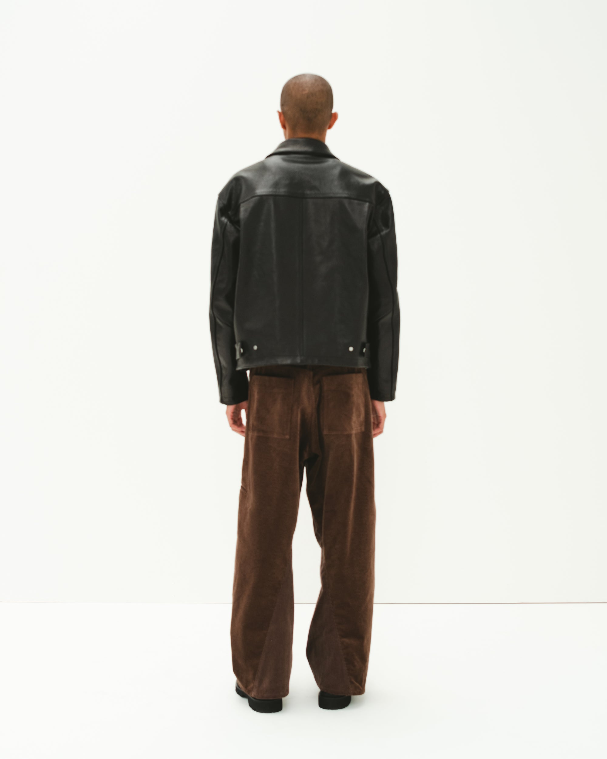 CORD TWIST WORK PANTS BROWN