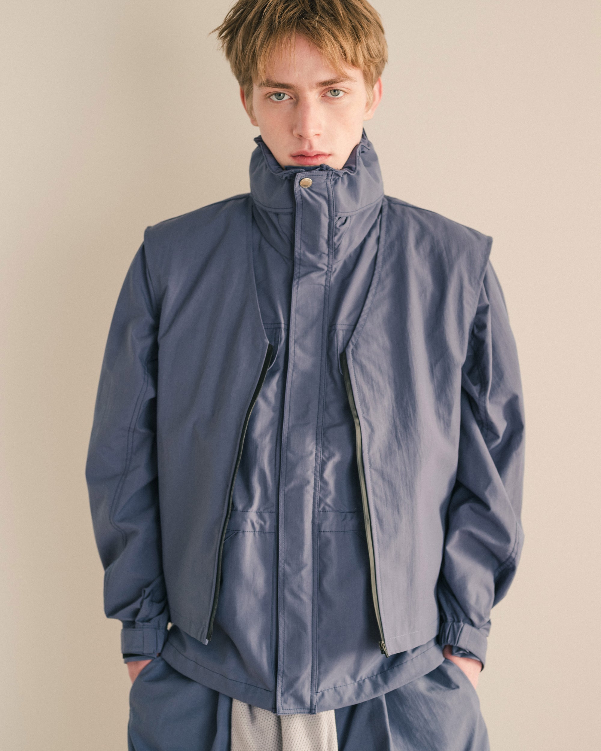 LIGHT SHELL FIELD JACKET LT.NAVY