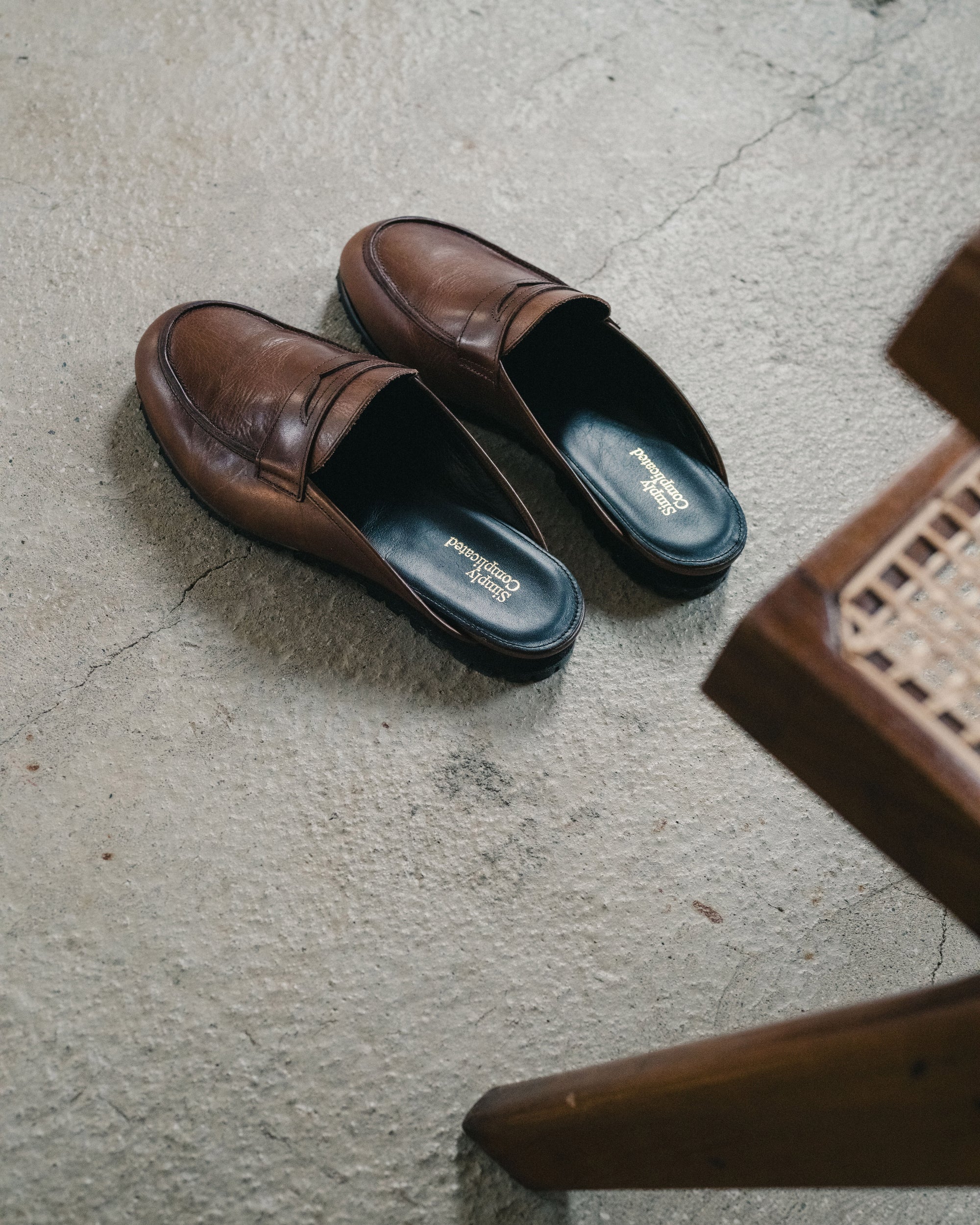 LOAFER MULE BROWN (EXCLUSIVE)